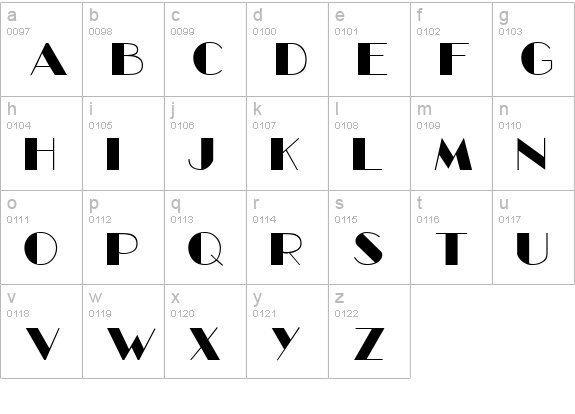 GLitzyPlain Regular lowercase a-z preview