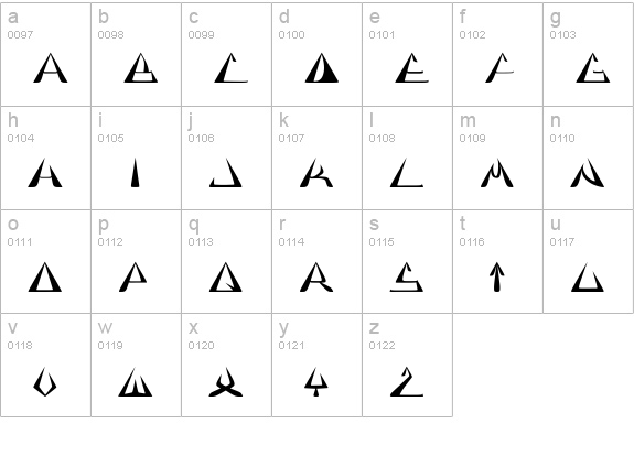 GlOrY BoLd lowercase a-z preview
