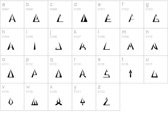 GlOrY ThIn BoLd lowercase a-z preview