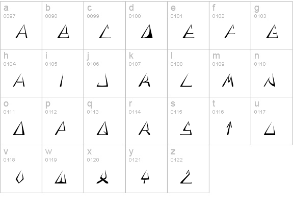 GlOrY ThIn ItAlIc lowercase a-z preview