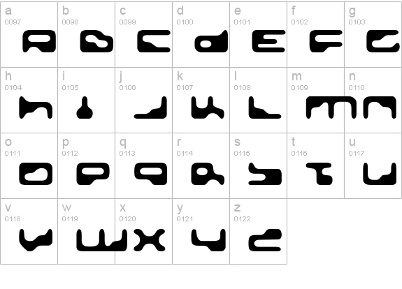 GoldenGirdle lowercase a-z preview