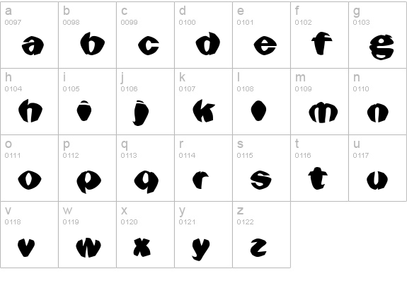 Goldfish lowercase a-z preview
