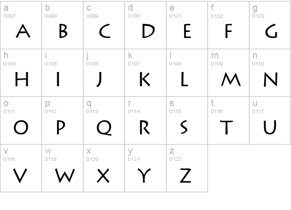 Gomorrah lowercase a-z preview
