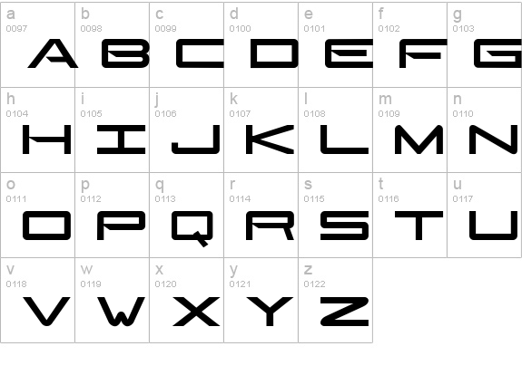 GonzalesSans lowercase a-z preview
