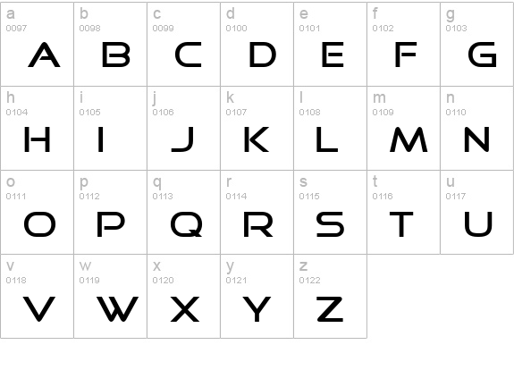 Good Times lowercase a-z preview