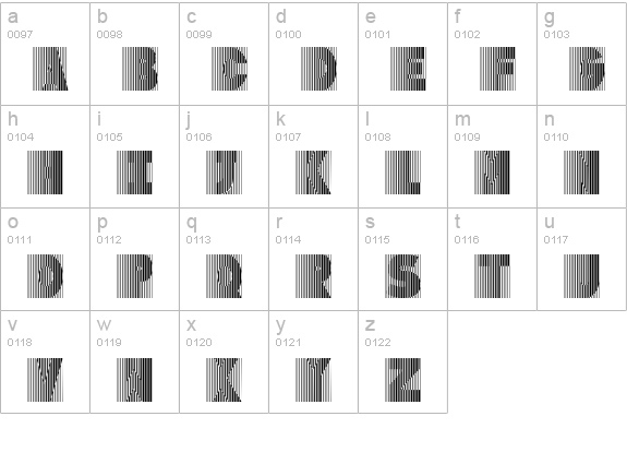 Good Vibes lowercase a-z preview
