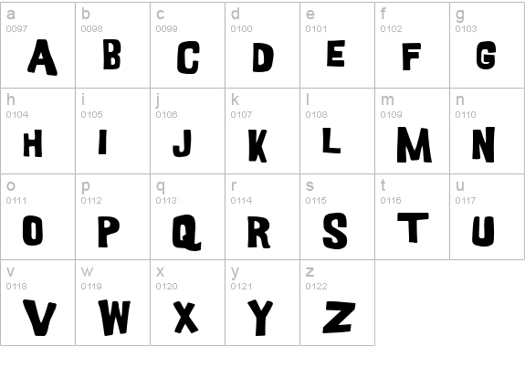 GoodGirl lowercase a-z preview