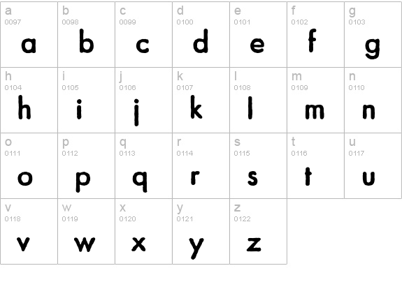 Graham-Bold lowercase a-z preview