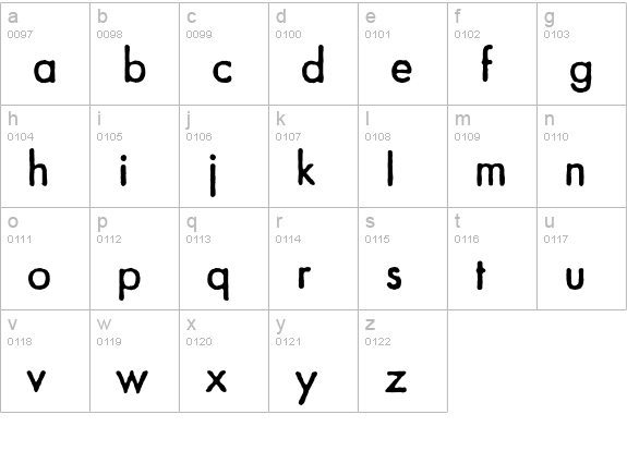Graham-Regular lowercase a-z preview