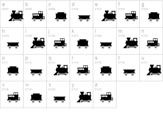 GrandFunkRR lowercase a-z preview