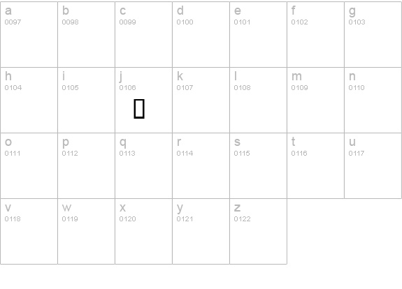 GrandPrix Spectacular lowercase a-z preview