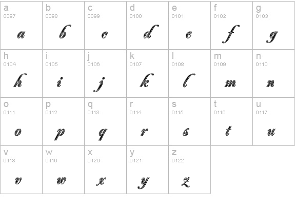 Great Circus Clean Bold lowercase a-z preview