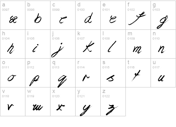 Great Stuff lowercase a-z preview