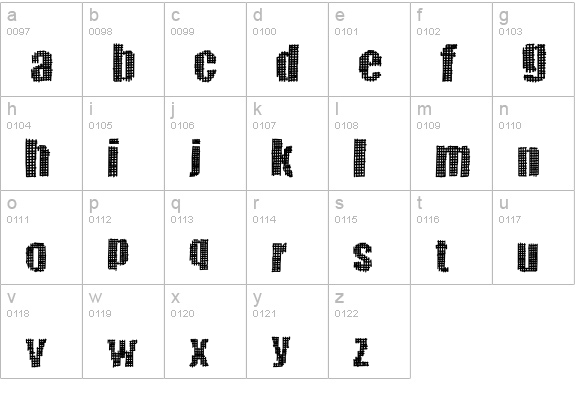 GreatVengeance lowercase a-z preview