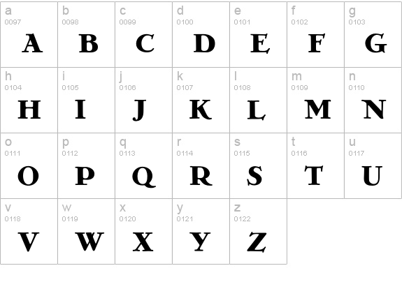 GrecoDeco-Solid lowercase a-z preview