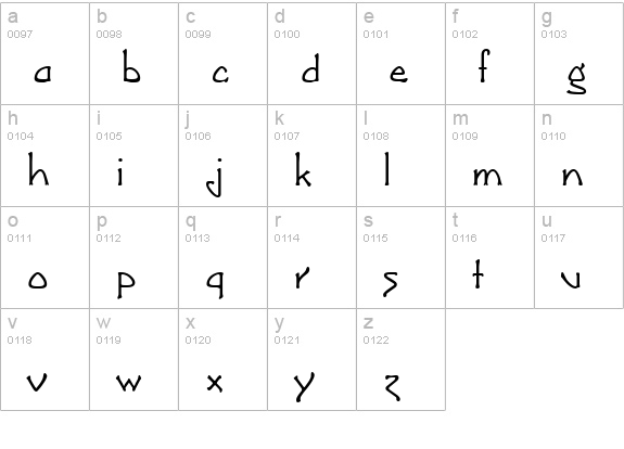 Greeting Monotone lowercase a-z preview