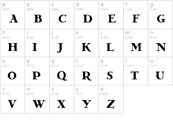 GrekoDeco Bold lowercase a-z preview