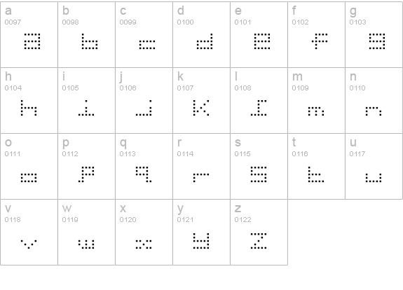 Gridder-POS lowercase a-z preview