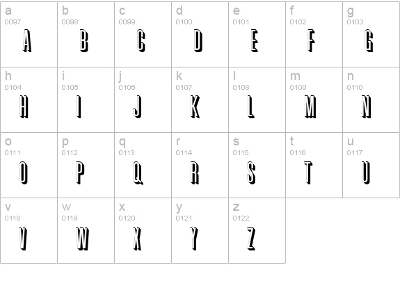 Griffon: lowercase a-z preview