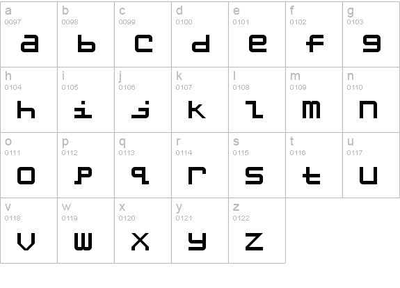 Grishenko NBP Regular lowercase a-z preview