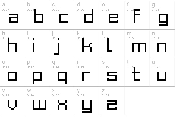 Grixel Acme 9 Regular lowercase a-z preview