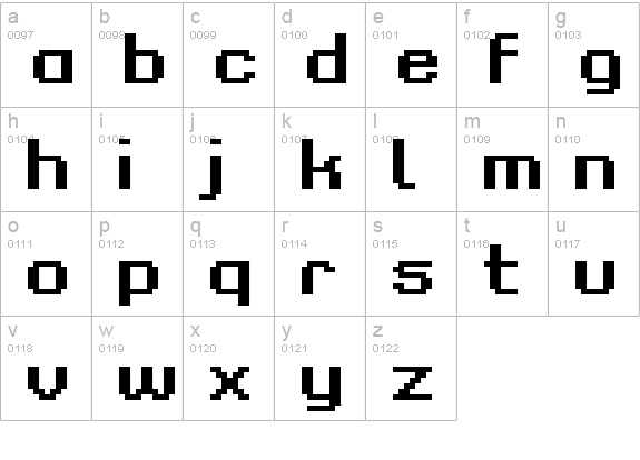 Grixel Kyrou 9 Regular Bold Xtnd lowercase a-z preview