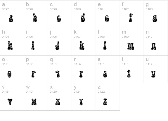 GrooveyCracked Normal lowercase a-z preview