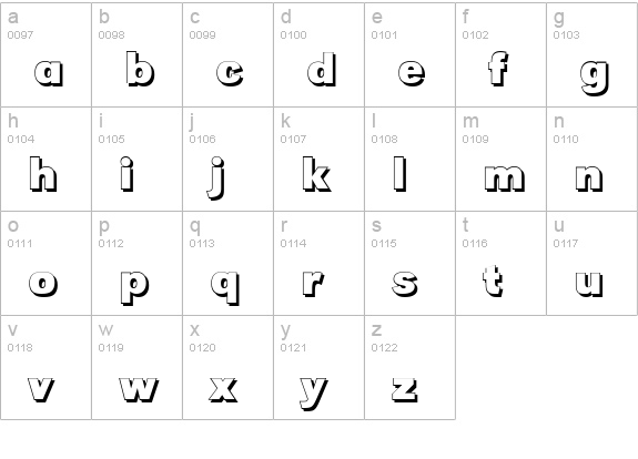 GroteskSh-Bold lowercase a-z preview