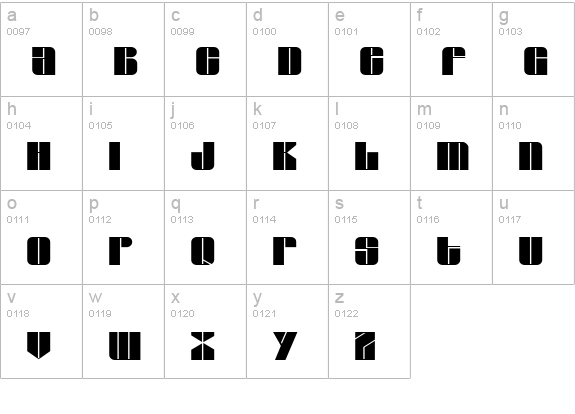Grover Regular lowercase a-z preview