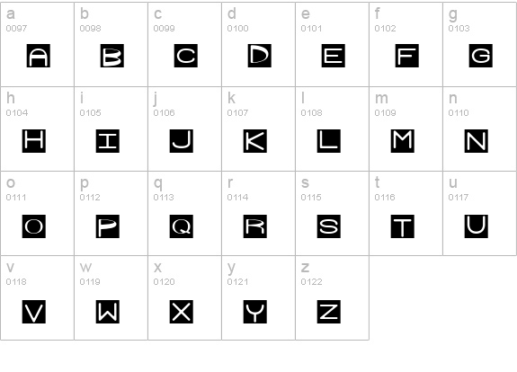 Grudge BRK lowercase a-z preview