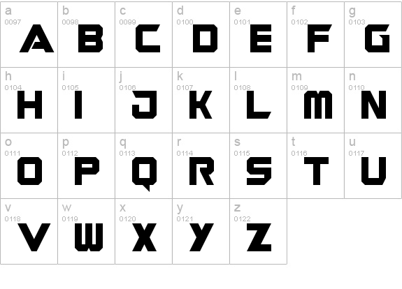 Guardians Regular lowercase a-z preview