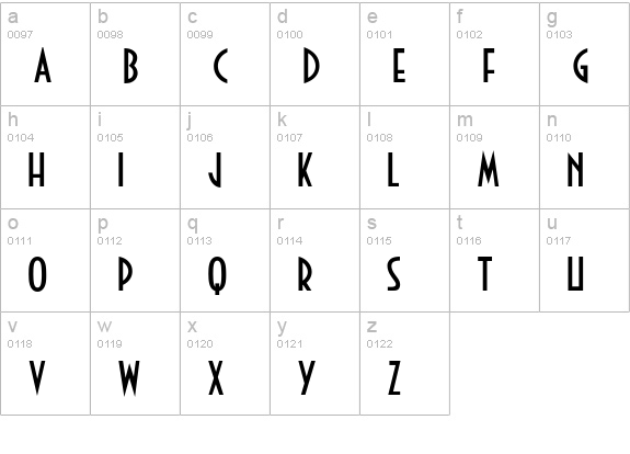 Guest Check lowercase a-z preview