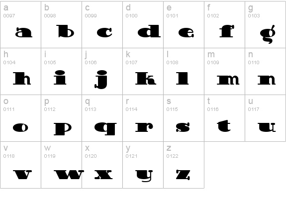 Guinness Extra Stout NF lowercase a-z preview