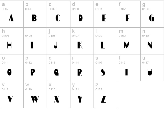 Gulfstream NF lowercase a-z preview