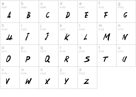 HackatTack
 lowercase a-z preview