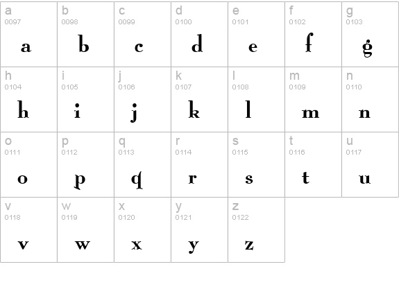 Haight-Ashbury Poster Normal lowercase a-z preview