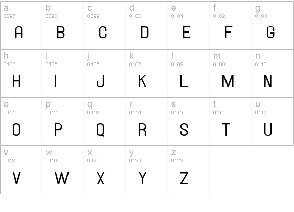 Hallandale Small Caps JL lowercase a-z preview