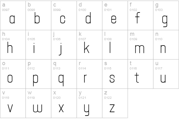 Hallandale Text JL lowercase a-z preview