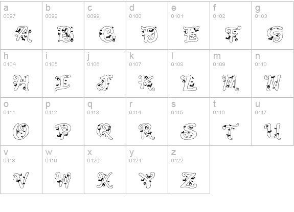 Halloween Bats lowercase a-z preview