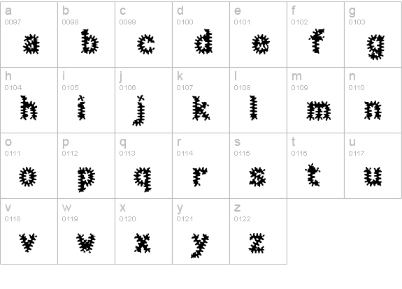 Halter Antigenic lowercase a-z preview
