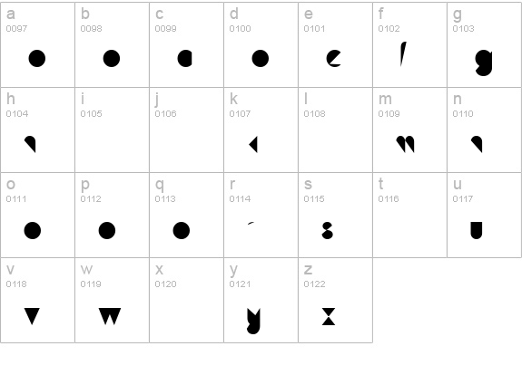 Hamburg lowercase a-z preview