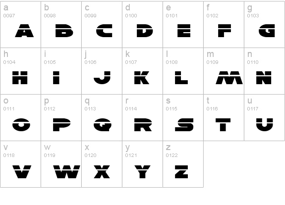 Han Solo Expanded Laser lowercase a-z preview