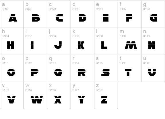 Han Solo Laser lowercase a-z preview