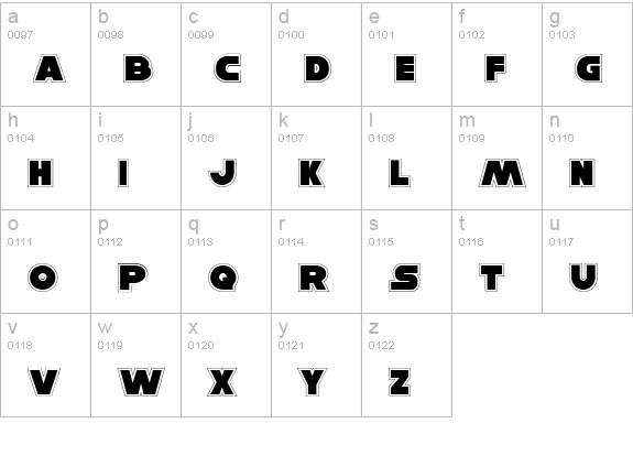 Han Solo Pro lowercase a-z preview