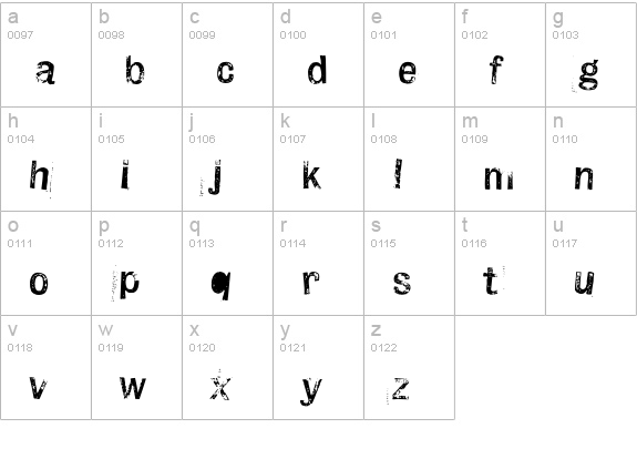 HandCancelled-HTF-Two lowercase a-z preview