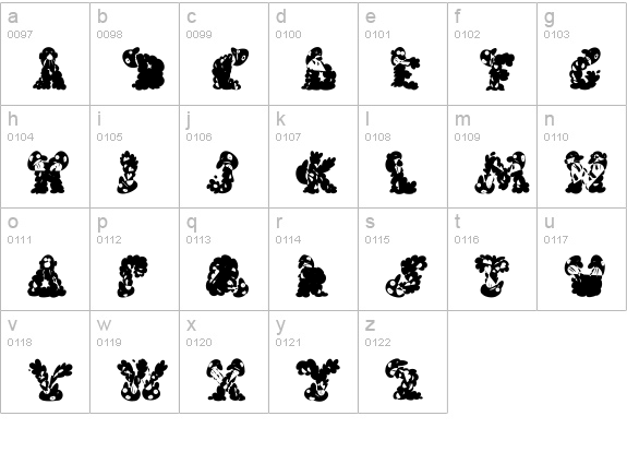Handlinormal lowercase a-z preview