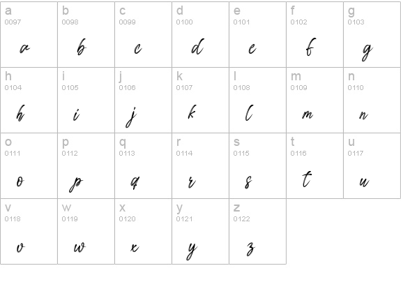Handmade Full Of love lowercase a-z preview