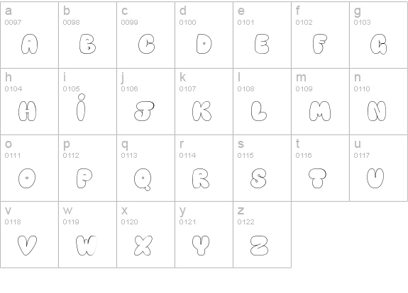 Happy brown cat lowercase a-z preview