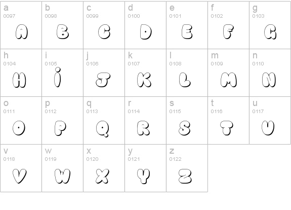Happy brown cat shadow lowercase a-z preview