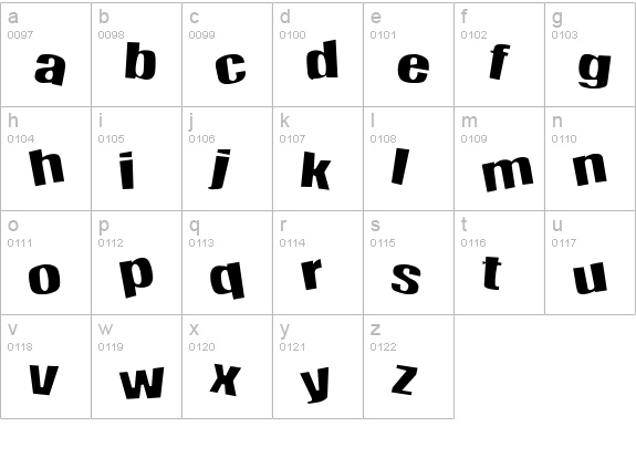 Happy Happy Joy Joy lowercase a-z preview